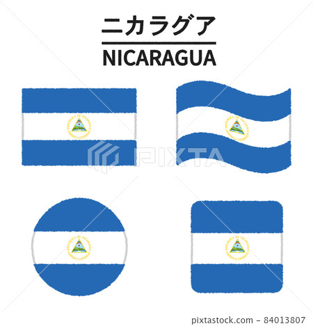 Nicaragua flag illustration 84013807