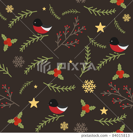 Christmas holiday vector seamless pattern Christmas holiday vector seamless pattern 84015813
