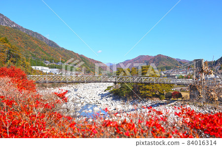 Autumn Momosuke Bridge landscape 84016314