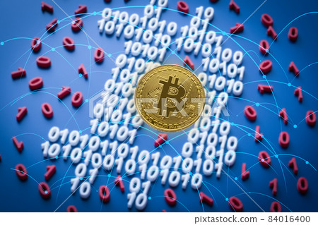 Image of virtual currency Bitcoin 84016400