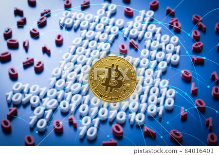 Image of virtual currency Bitcoin Image of virtual currency Bitcoin 84016401