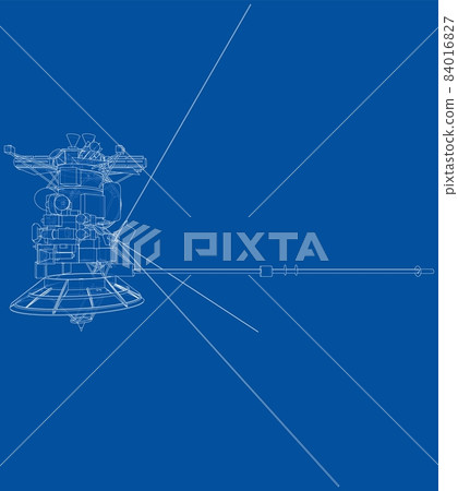 Communication satellite concept outline 84016827