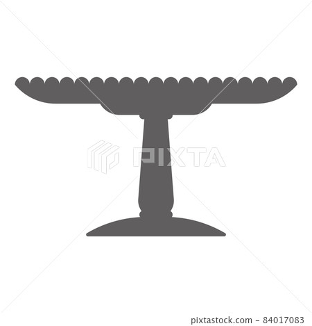 Stand cake in flat icon style. Empty tray for fruit and desserts. Vector illustration. Stand cake in flat icon style. Empty tray for fruit and desserts. Vector illustration. 84017083