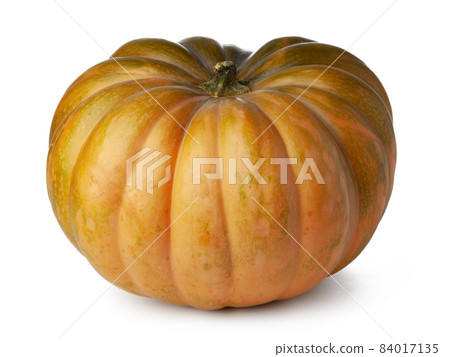 Studio shot of a pumpkin isolated on white background Studio shot of a pumpkin isolated on white background 84017135