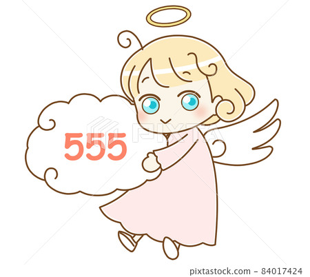Angel and angel number 555 pink 84017424