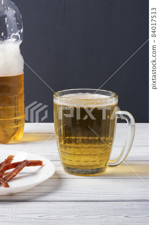 Still life with beer and fish 84017513