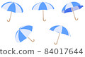 簡單好用的雨傘插畫素材（雙色） 84017644