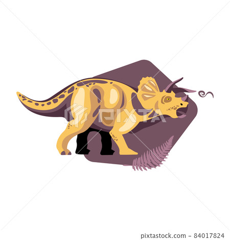 Ancient Walking Dinosaur Composition 84017824