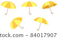 簡單好用的雨傘插畫素材（雙色） 84017907
