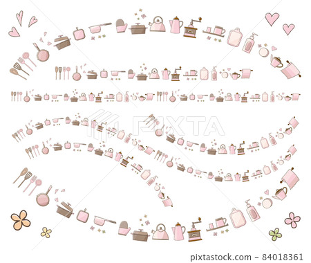 廚具線套裝粉色 84018361