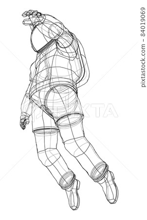 Astronaut concept. 3d illustration Astronaut concept. 3d illustration 84019069