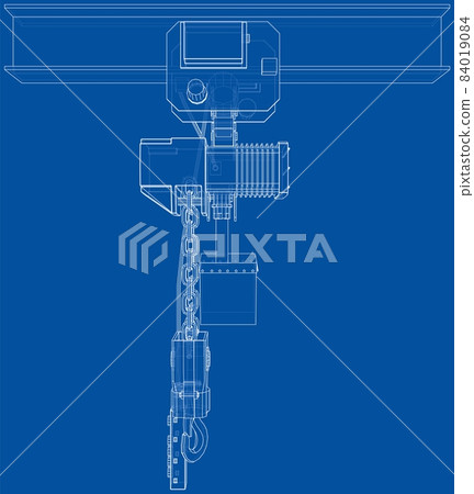 Winch or lifting machine concept outline 84019084