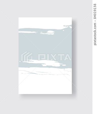 Abstract ink brush banners with grunge effect 84019138