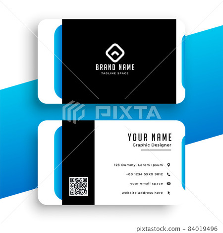 abstract blue visiting card modern template abstract blue visiting card modern template 84019496