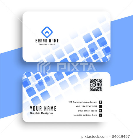 abstract blue mosaic business card design abstract blue mosaic business card design 84019497
