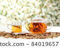溫暖陽光下的早茶時間，綠豆茶 84019657