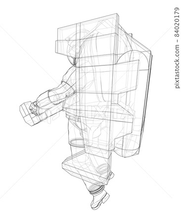 Astronaut concept. 3d illustration 84020179