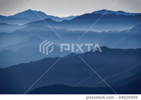 View of Mt. Naeba, Mt. Shibutsu, and Mt. View of Mt. Naeba, Mt. Shibutsu, and Mt. 84020989