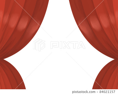 Theater-style illustration of red curtains Theater-style illustration of red curtains 84021157