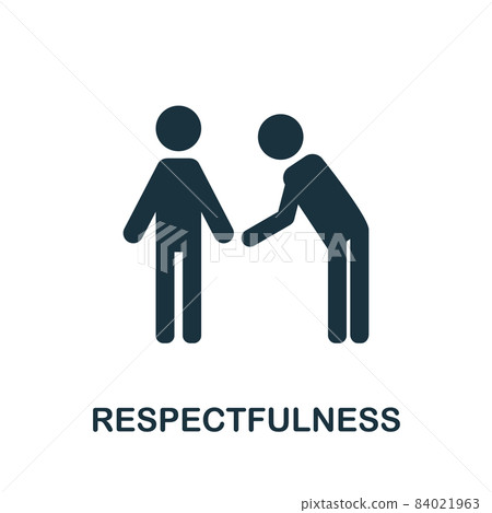 Respectfulness flat icon. Colored sign from positive attitude collection. Creative Respectfulness icon illustration for web design, infographics and more Respectfulness flat icon. Colored sign from positive attitude collection. Creative Respectfulness icon illustration for web design, infographics and more 84021963