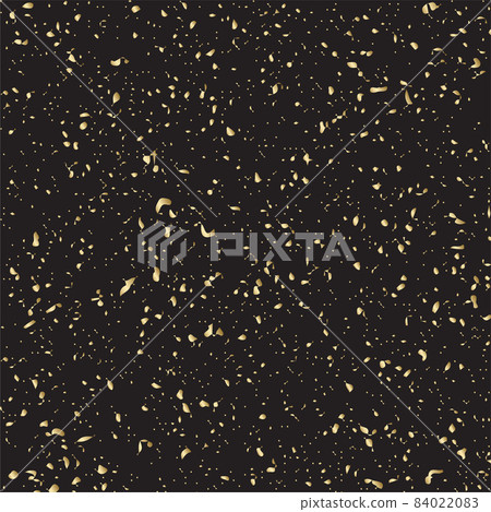 Vector background with gold particles foil. Gold glitter confetti. 84022083