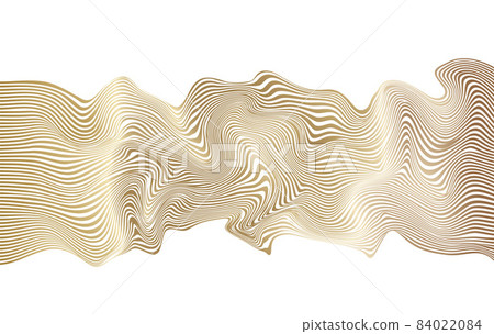Distorted wave monochrome texture. Abstract dynamical rippled surface. Vector stripe deformation background. Distorted wave monochrome texture. Abstract dynamical rippled surface. Vector stripe deformation background. 84022084
