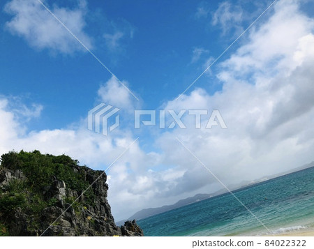 沖繩的大海和天空 84022322