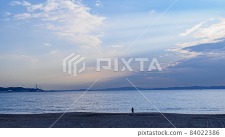 Winter on the Miura coast in Miura City, Kanagawa Prefecture, on the Shonan Miura Peninsula 84022386