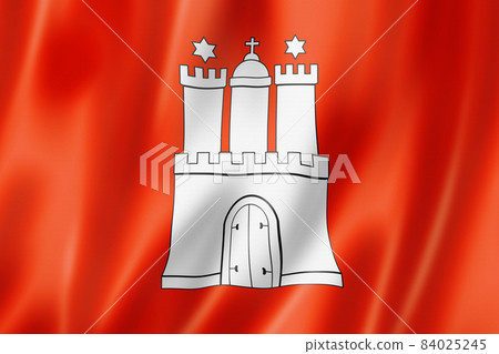 Hamburg state flag, Germany 84025245