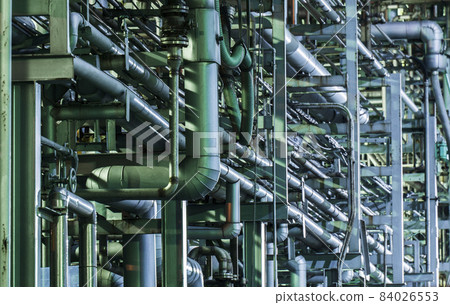 Factory metallic pipeline [Kanagawa Prefecture, Kawasaki City, Kawasaki Ward] 84026553