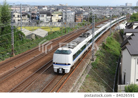 四線東海道本線名神交叉,特快雷鳥 四線東海道本線名神交叉,特快雷鳥 84026591