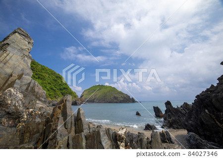 大自然，岩石，碧海藍天，海灣，自然、岩、青い海と青い空、湾、Rocks, bays, 84027346