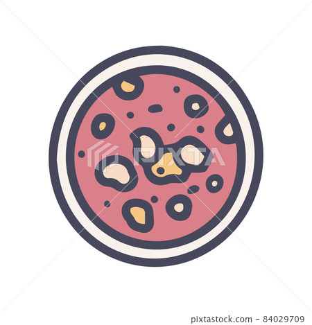 pozole color vector doodle simple icon design 84029709
