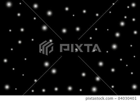 Drawing of snowflakes on a black background. 84030401