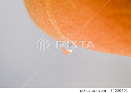 water drops on orange water drops on orange 84030791
