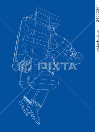 Astronaut concept. 3d illustration 84032804