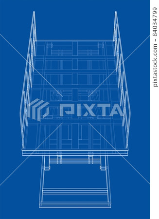 Scissors lift concept outline 84034799