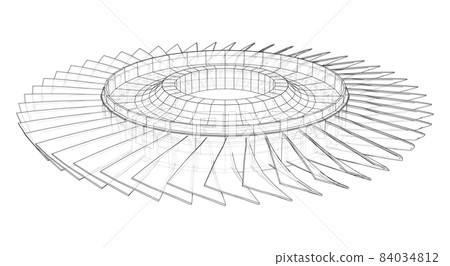 Turbine wheel concept outline Turbine wheel concept outline 84034812