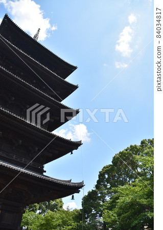 Summer Kyoto Toji Five-storied Pagoda 84034817