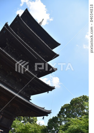 Summer Kyoto Toji Five-storied Pagoda 84034818