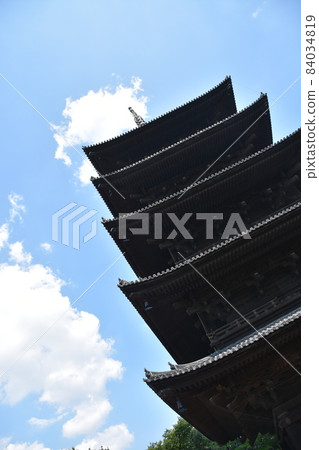 Summer Kyoto Toji Five-storied Pagoda Summer Kyoto Toji Five-storied Pagoda 84034819