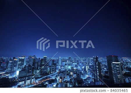 Sunny night view of Osaka taken from Umeda Sunny night view of Osaka taken from Umeda 84035465