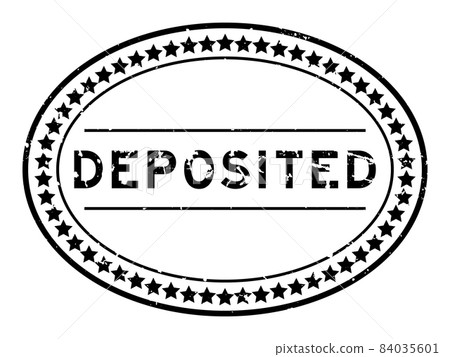 Grunge black deposited word oval rubber seal stamp on white background Grunge black deposited word oval rubber seal stamp on white background 84035601
