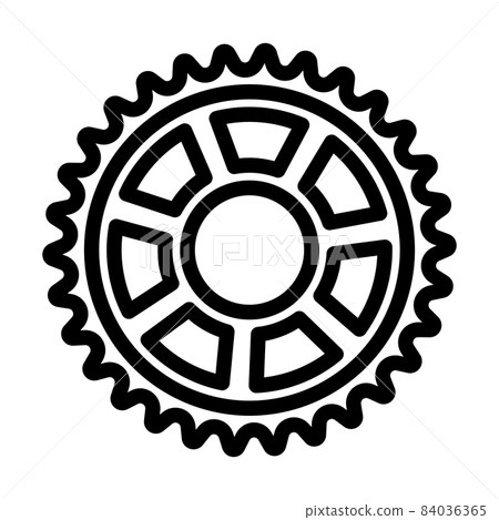 Bike Gear Star Icon - Stock Illustration [84036365] - PIXTA