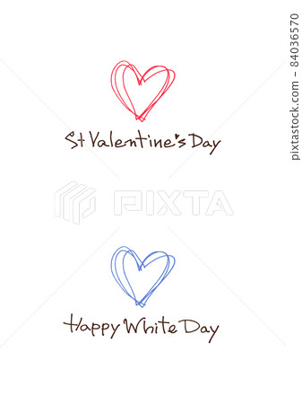 Valentine's Day / White Day Vector Material 84036570