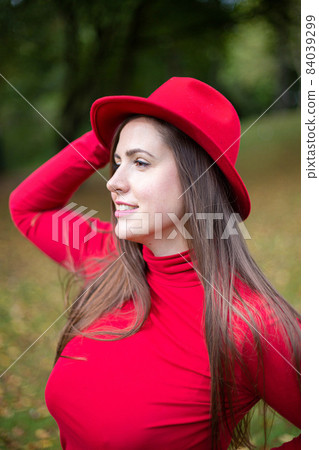 White young european woman portrait White young european woman portrait 84039299