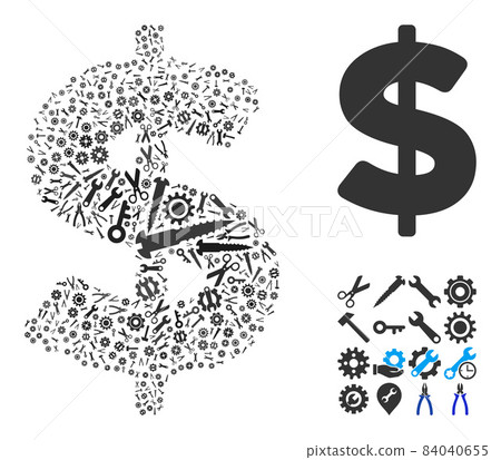 Composition American Dollar of Repair Tools 84040655