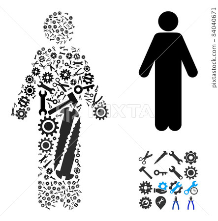 Mosaic Man Person of Service Tools Mosaic Man Person of Service Tools 84040671