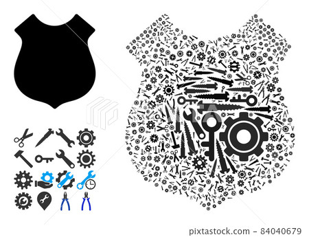 Composition Shield of Industrial Tools Composition Shield of Industrial Tools 84040679
