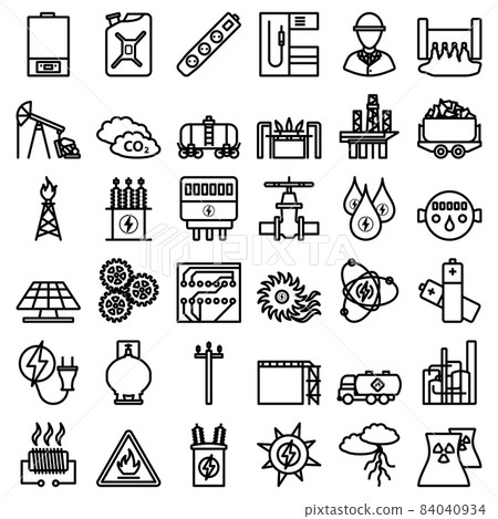 Energy Icon Set 84040934